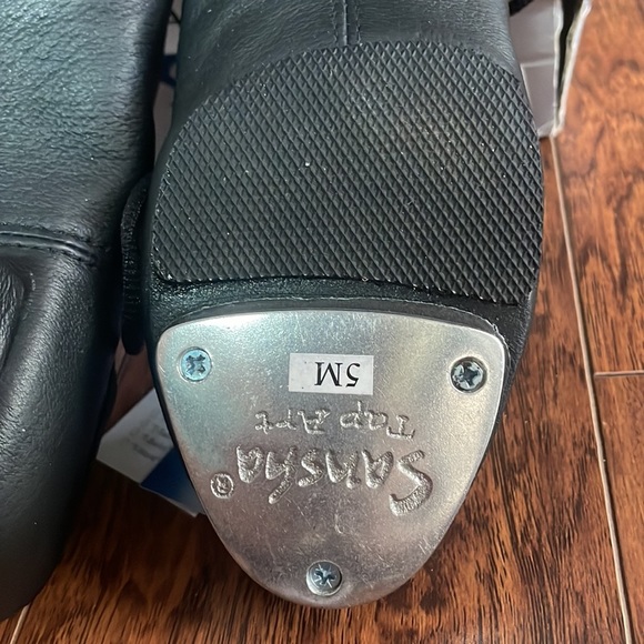 Sansha T-Split TA02pi, Black lace up Tap Shoe - size 5M - Unisex Dance Shoe - Picture 8 of 15